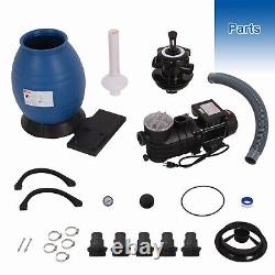 0.35 HP Sand Filter Pump 13 Inch Tank for 10000GAL In&Above Ground Pools