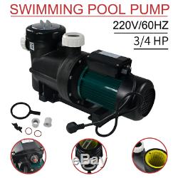0.75HP 0.55KW 3/4 HP Inground Above-Ground Filtration Swimming Pool Pump 220V