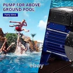 0.75HP In/Above Ground Single Speed Pool Pump, 550With115V, 2641GPH, High Flow