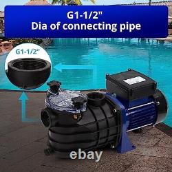 0.75HP In/Above Ground Single Speed Pool Pump, 550With115V, 2641GPH, High Flow