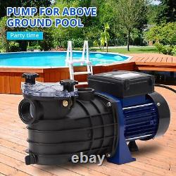 0.75HP Pool Pump In/Above Ground Water Pump Single Speed, 550With115V, 2641GPH