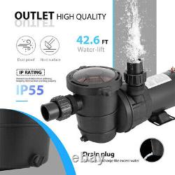 1.0/1.5/2.0 HP Swimming Pool Pump In/Above Ground with Strainer Basket ETL Listed