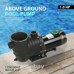 1.0 Hp Self Priming Swimming Pool Pump Dual voltage In Ground &Above Ground