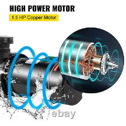 1-1/2HP 1 Speed Inground Swimming Pool pump motor Strainer with 1.5'' NPT AC110V