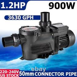 1.2HP 3650GPH INGROUND Swimming POOL PUMP MOTOR with Strainer 220V for Hayward
