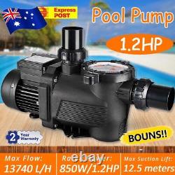 1.2HP 60GPM Pool Pump Single Speed For Above Ground Swimming Pool Max Lift 41ft