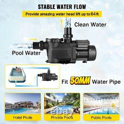 1.2HP Above Ground Pool Pump Swimming Pool Pump InGround with Strainer Filter