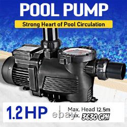 1.2HP Swimming Pool Pump 3630GPH 220V In/Above Ground Strainer USA