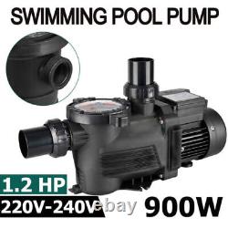 1.2HP Swimming Pool Pump Hi-Speed Pump Motor Strainer High-Flo Inground Pump USA