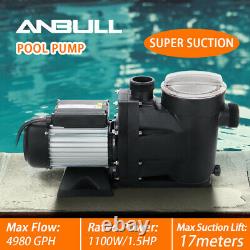 1.5 HP Swimming Pool Pump Motor Hi-Flo Strainer Generic In/Above Ground USA FAST