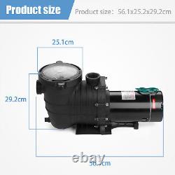 1.5 HP Swimming Pool Pump Spa Water 110 Volt Outdoor Above Ground Strainer Motor