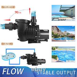 1.5 HP Swimming Pool Pump Spa Water 110 Volt Outdoor Above Ground Strainer Motor