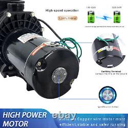 1.5 HP Swimming Pool Pump Spa Water 110 Volt Outdoor Above Ground Strainer Motor