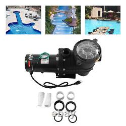 1.5HP 1 Speed Ground Above Inground Swimming Pool Pump withStrainer Basket 6480GPH