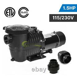 1.5HP 110-240V INGROUND Swimming POOL PUMP MOTOR with Strainer &NPT for Hayward