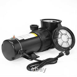1.5HP Above Ground Swimming Pool Pump Spa High Flow 1.5 Fitting Strainer 115V