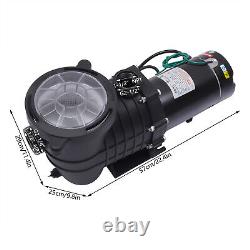 1.5HP Above Swimming Pool Pump Motor In/Above Ground With Strainer Filter Basket