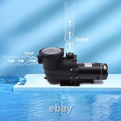 1.5HP Above Swimming Pool Pump Motor In/Above Ground with Strainer Filter Basket