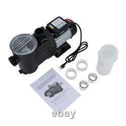 1.5HP Ground Pool Pump 105GMP 52ft Single Speed Swimming Pool Pump with Timer 110V