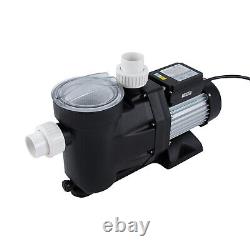 1.5HP Ground Pool Pump 105GMP 52ft Single Speed Swimming Pool Pump with Timer 110V