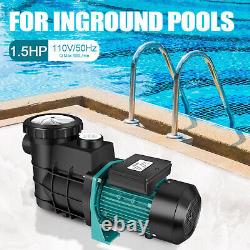 1.5HP In/Above Ground Swimming Pool Sand Filter Pump Motor Strainer