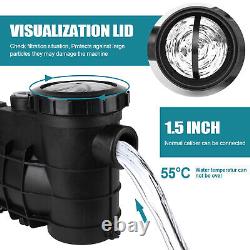 1.5HP In/Above Ground Swimming Pool Sand Filter Pump Motor Strainer