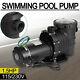 1.5HP In-Ground Swimming Pool Pump Spa Motor Strainer Above Ground Dual Volt