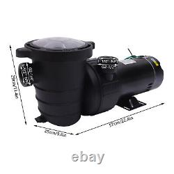 1.5HP Swimming Pool Pump In/Above Ground Filter Pump Strainer Basket 350L/min