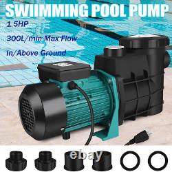 1.5HP Swimming Pool Pump Motor Hayward 51ft In/Above Ground Pool Pump