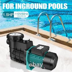 1.5HP Swimming Pool Pump Motor Hayward 51ft In/Above Ground Pool Pump