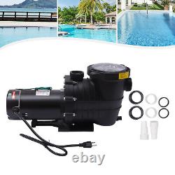 1.5HP Swimming Pool Pump Withstrainer Basket In/above Ground Hot Tub 380L/min 110V