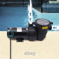 1.5HP Swimming Pool Water Pump Above In/Ground Motor Strainer 1100W 1.5 NPT USA