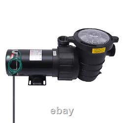 1.5HP Swimming Pool Water Pump Above In/Ground Motor Strainer 1100W 1.5 NPT USA