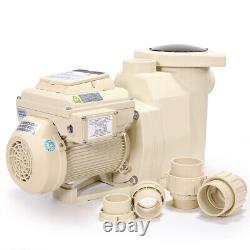 1.5HP Variable Speed InGround Pool Pump Swimming Pool 1.5 / 2 inch Fitting 230V