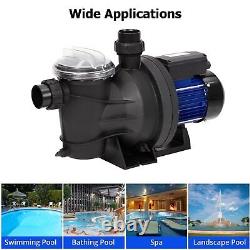 1.6HP Swimming Pool Pump 6075GPH Powerful Self-priming Pump for In/Above Ground