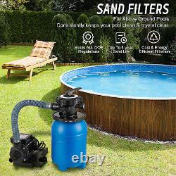 10 Sand Filter & Water Pump System 4 Above Ground Swimming Pool Soft Side Intex