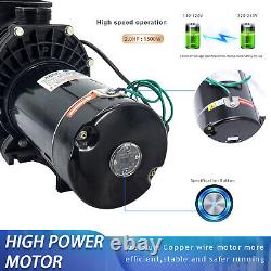 110/220V 2 HP Swimming Pool Pump In/Above Ground 1500W Dual Voltage