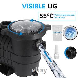 110/220V 2 HP Swimming Pool Pump In/Above Ground 1500W Dual Voltage