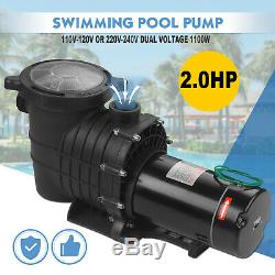 110-240V 2HP Inground Swimming Pool pump motor Strainer Hayward Replacement U. S