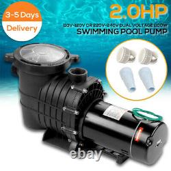 110-240v 2HP Inground Swimming Pool pump motor Strainer UL Certified USA STOCK