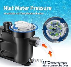 110V 1.5HP 2-Speed Swimming Pool Pump withStrainer Basket for In/Above Ground Pool