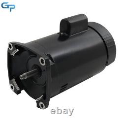 115/230V B2854 B2854V1 1.5HP Pool Pump Motor Square Flange Replacement Motor