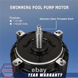 115/230V UST1152 Swimming Pool Pump Motor 1.5 HP NEW Fits Smith Century Hayward