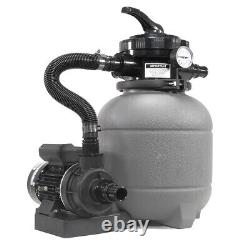 12 Sand Filter Above-Ground with Pool Pump 6-Way Valve Media Filter Included Set