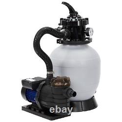 12 Sand Filter Pump for Above Ground and Inground Pool Up to 7500 Gallons