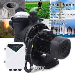 1200W In-Ground Swimming Pool Pump Solar Water Pool Pump with MPPT Controller