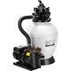 13 Sand Filter Pump with 3/4 HP Motor, 2640 GPH for In/Above Ground Pools 7-Way