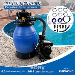13 Sand Filter with 3/4HP Water Pump Above Ground Swimming Pool with Stand