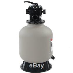 16 Swimming Pool Sand Filter Fit Water Pool 0.75PH Pump Above In-ground US