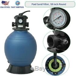 18 Swimming Pool Sand Filter Above Inground Pond Fountain Fit 1 HP Pump